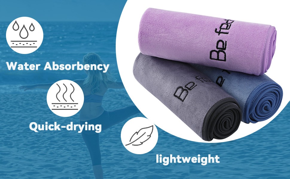 Microfiber Gym Towels Bigger Size Super Soft for Exercise Fitness, Sports,