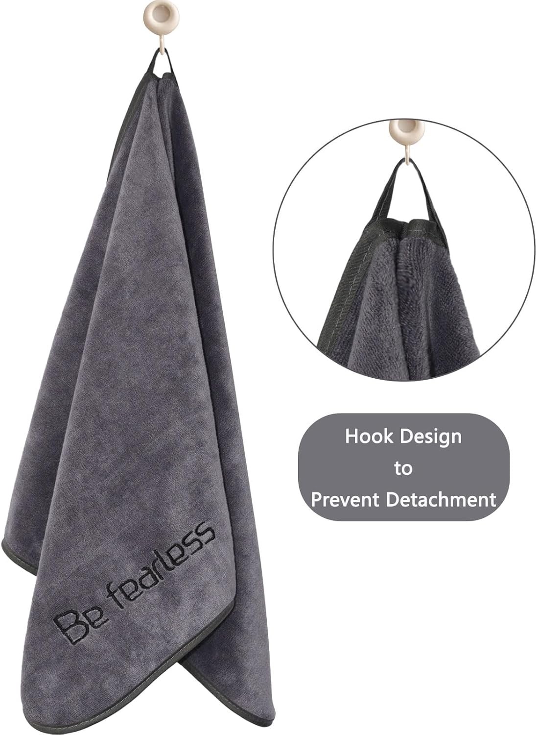 Microfiber Gym Towels Bigger Size Super 3P-15×31 inches, Grey+blue+purple