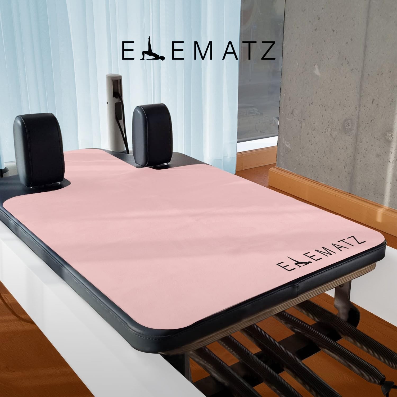 Premium Pilates Reformer Mat – Machine Washable Suede & Natural Rubber – Non-…
