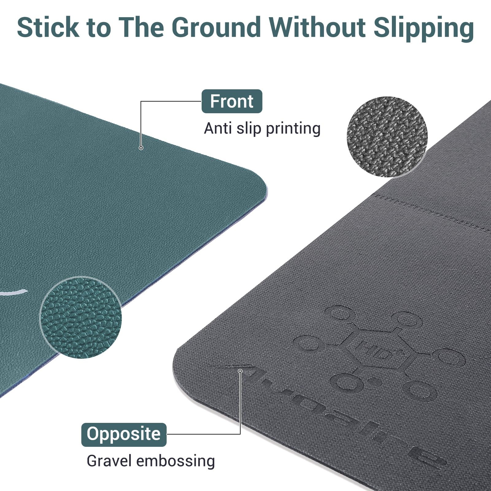 Avoalre Yoga Mat Foldable – Textured Non Slip Exercise Mat -Travel Lightweigh…