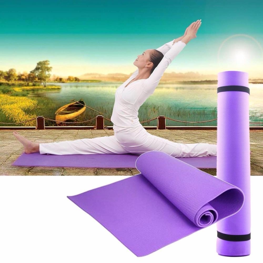 Premium 6mm Non-Slip Yoga Mat – Exercise Fitness & Pilates Mat