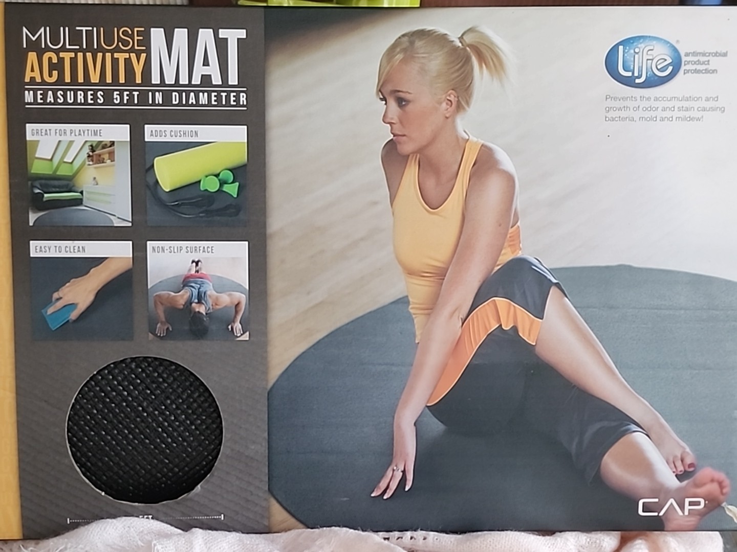 Multiuser Activity Mat Measures 5ft In Diameter For Yoga