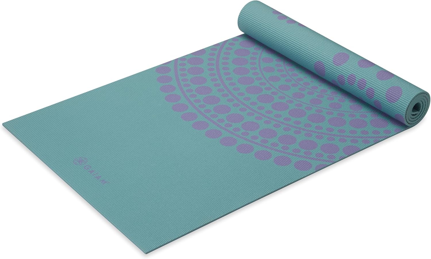 Gaiam Yoga Mat – Premium Print Reversible Extra Thick Non Slip Exercise & Fitnes