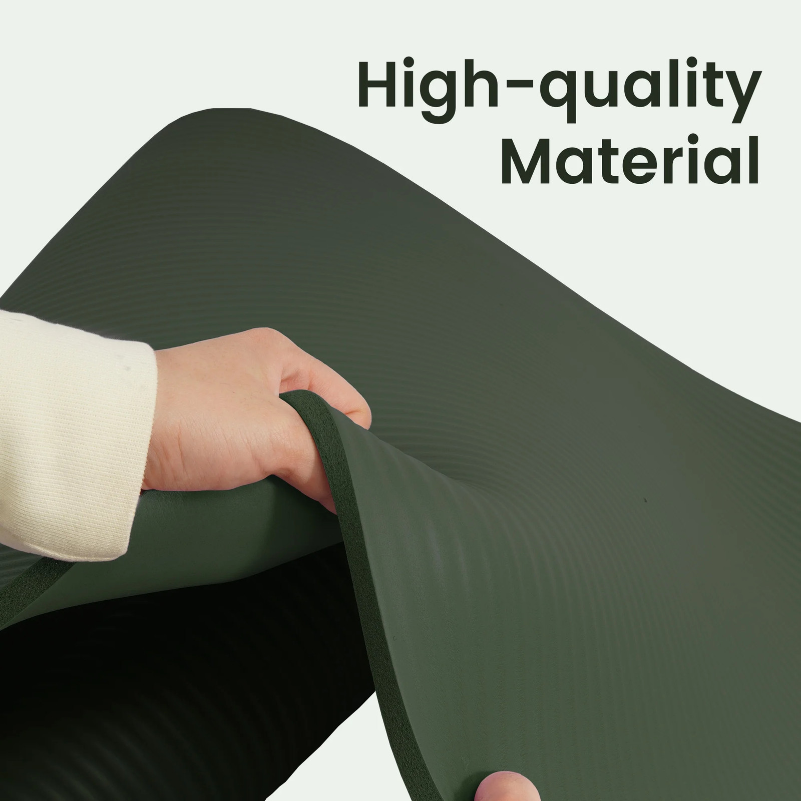BalanceFrom Extra Thick 1/2″ Yoga Mat – 71″x24″ Non-Slip Exercise Mat with Carry