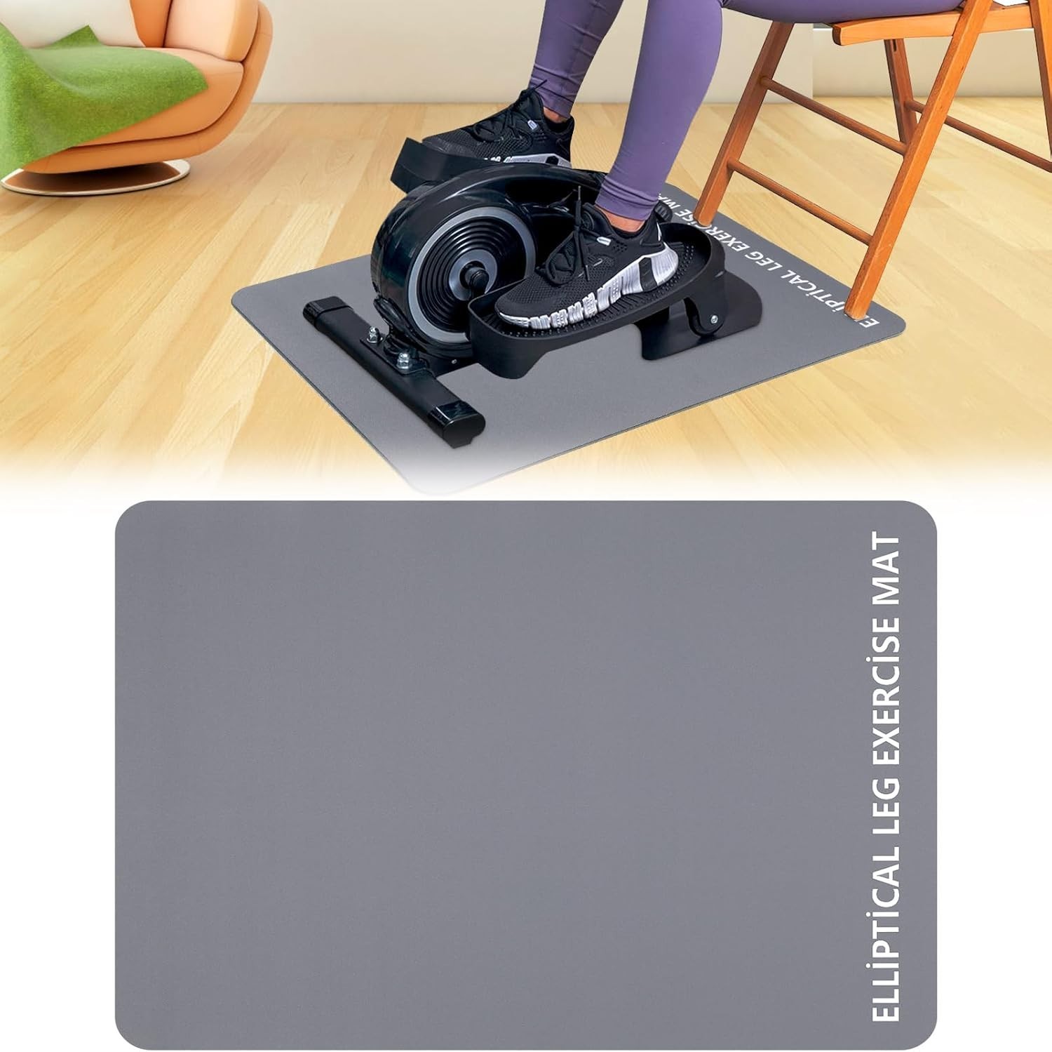 Non-Slip Mat for Under Desk Ellipticals – Stability & Floor Protection
