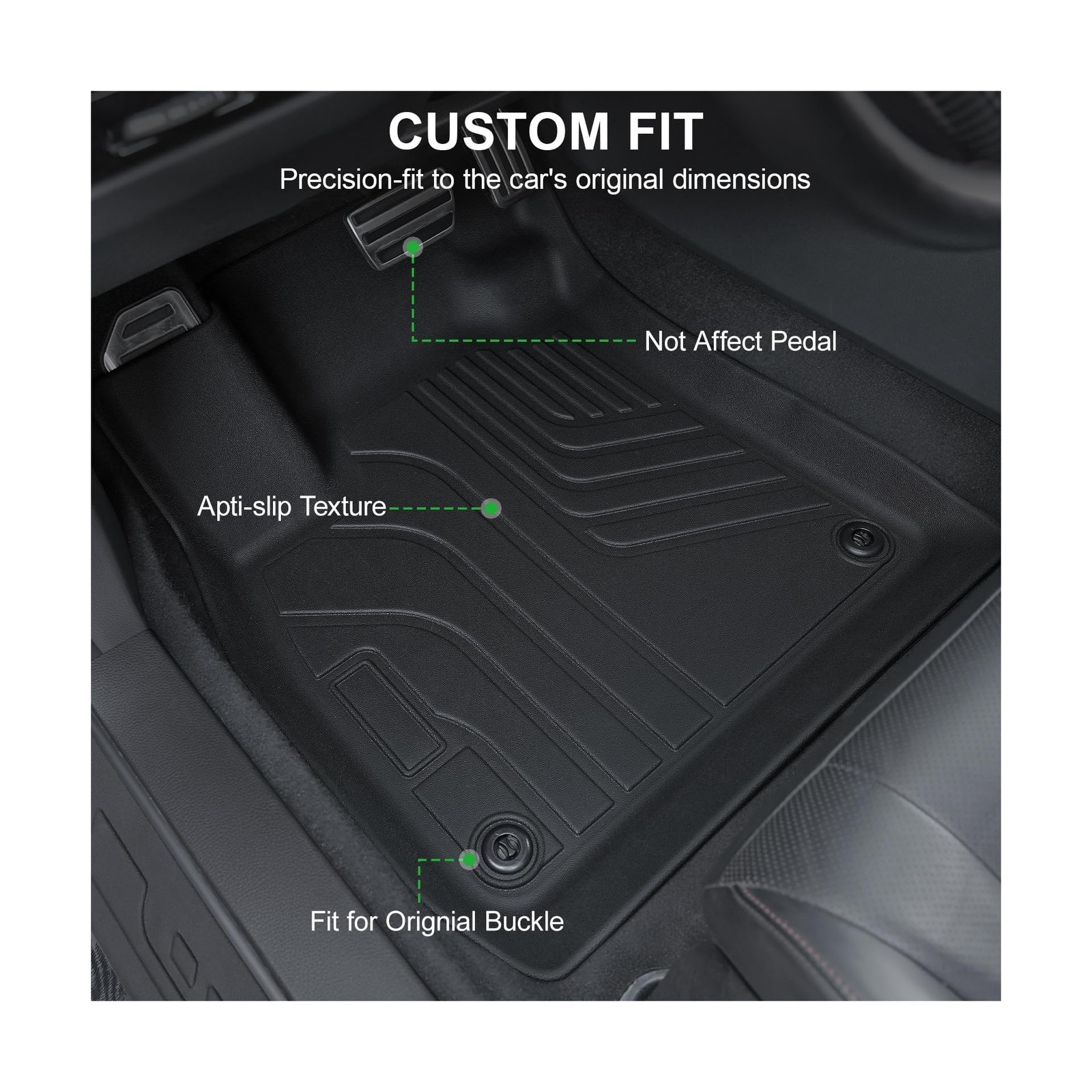 Floor Mats for 2023-2025 2026 Honda Accord (Include Hybrid), TPE All Weather …