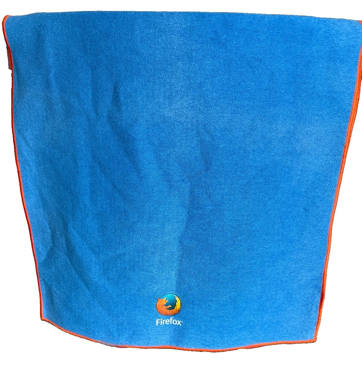 Manduka Yogitoes Skinless Hot Yoga Towel Mat Blue Orange 24 x68”LOGO