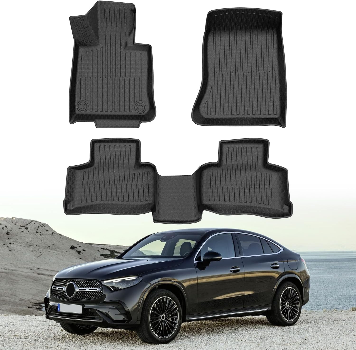 Custom Fit Floor Mats for Mercedes-Benz GLC 2023-2026 All Weather Floor Liners F
