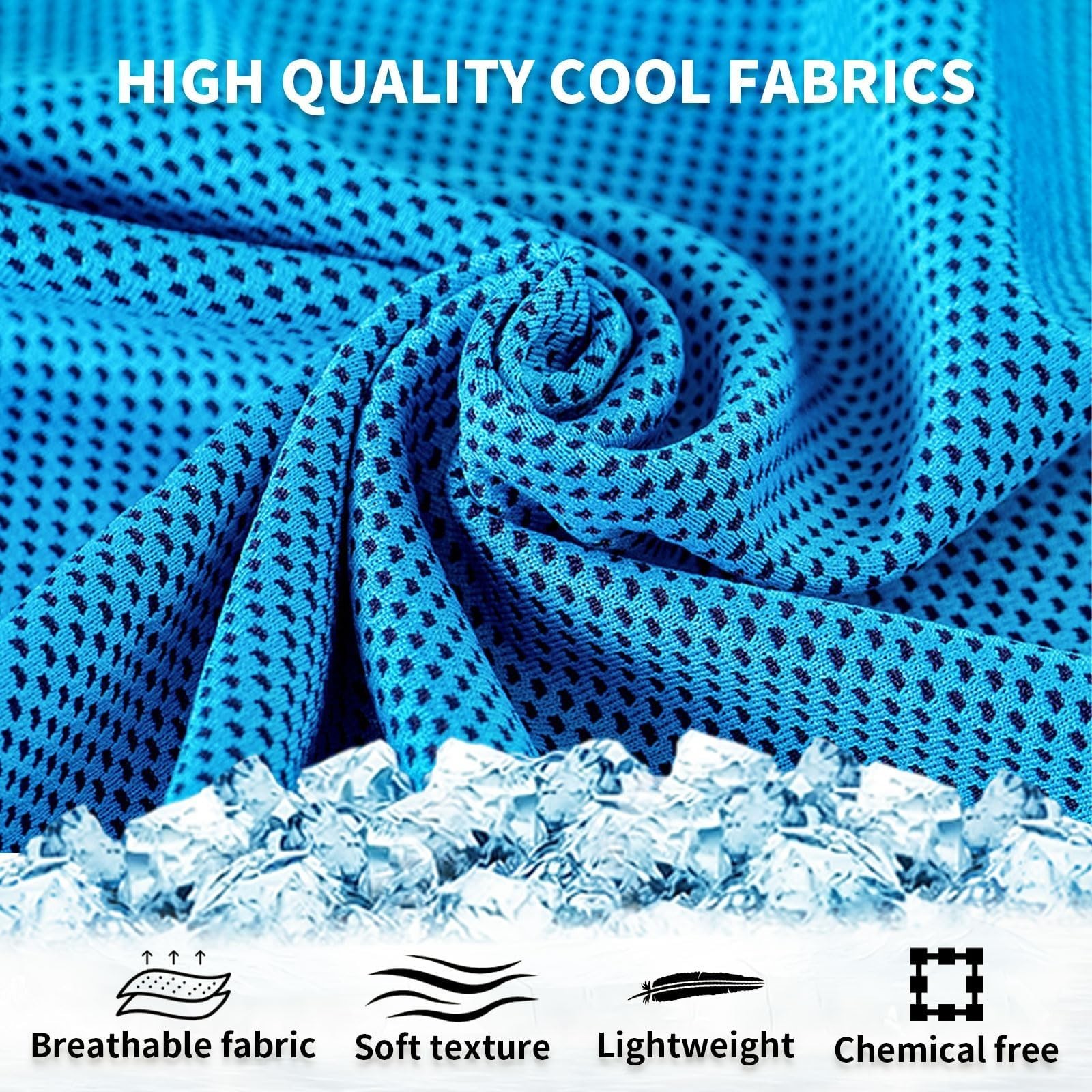LUYI 30 Pack 40″x12″ Cooling Towels for Neck and Face, Microfiber Soft Breath…