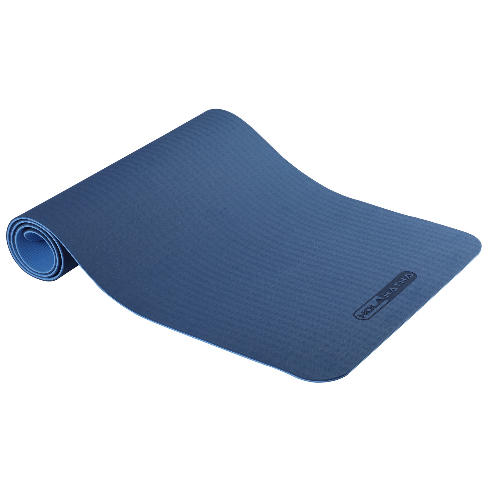 HolaHatha 72 x 24″ 0.25″ Thick Non Slip Home Workout Yoga Mat, Blue (Used)