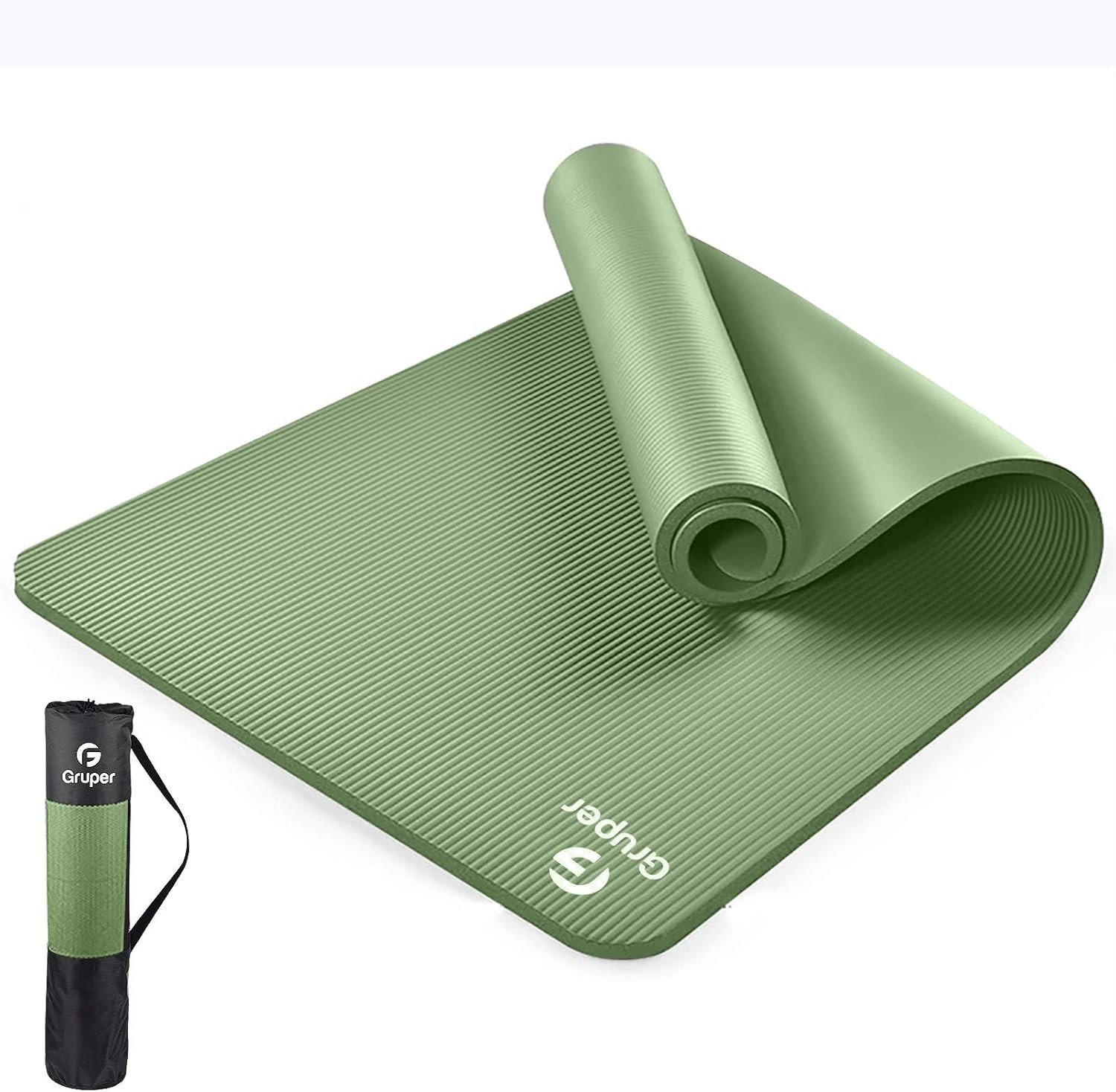 Yoga Mat Non Slip NBR Extra Thick Yoga Mat, 72″L X 32″/24″W X 0.6″/0.4″TH (185Cm