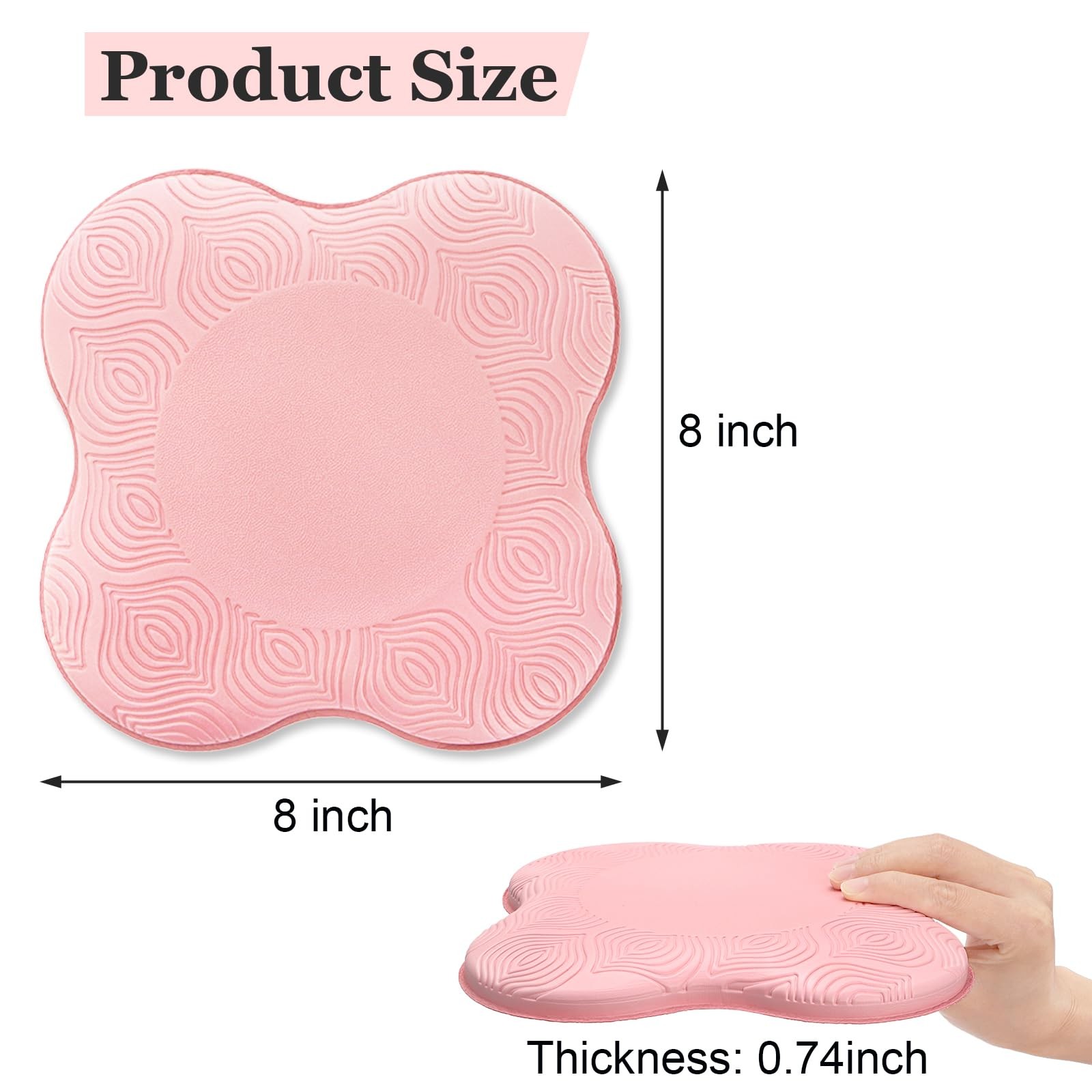 6 Pack Yoga Knee Pads, Pilates Knee Pad Cushion Extra Thick Foam for Knees Elbow