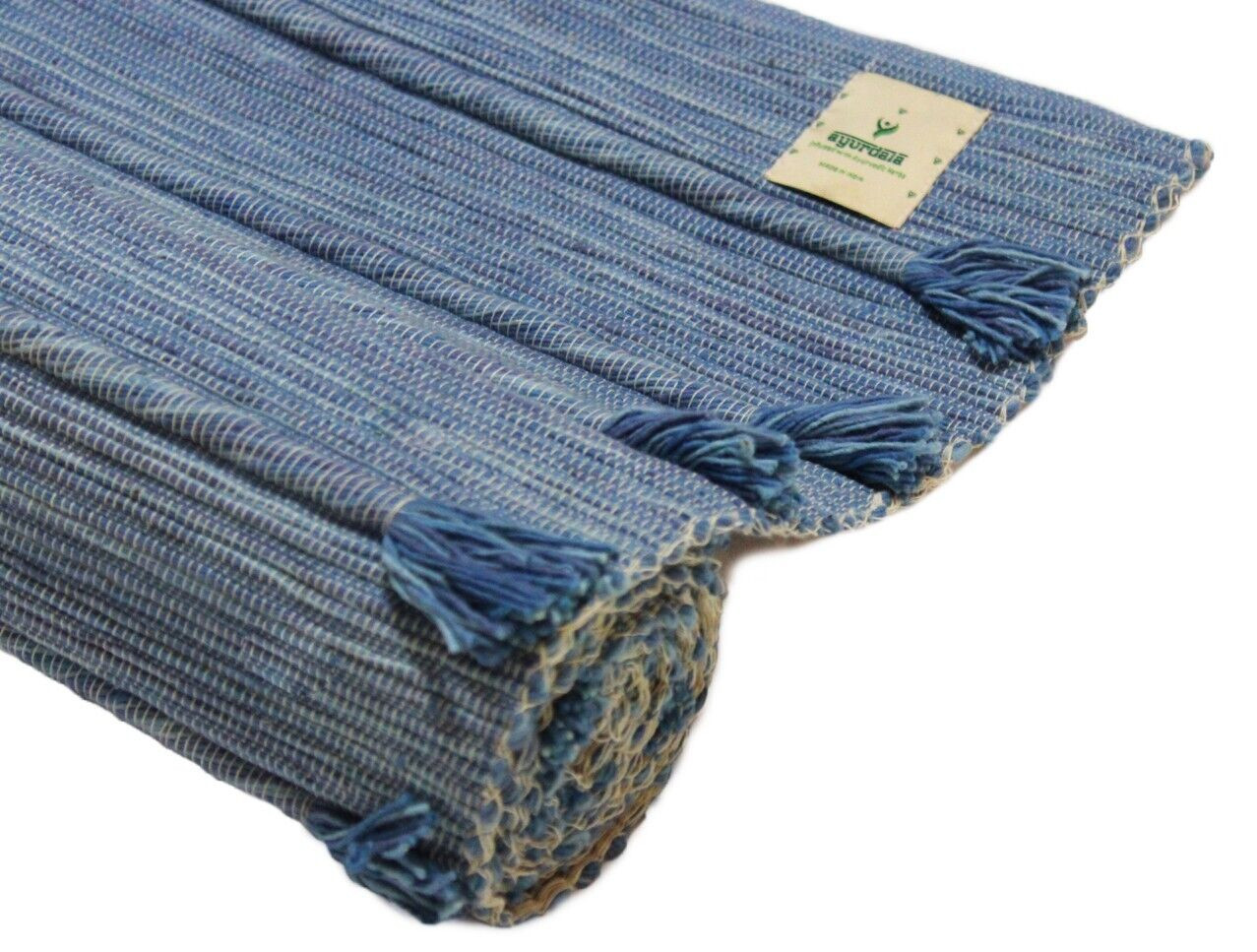 Handmade Ayurvedic Cotton Yoga Mat – Organic Cotton, Eco-Friendly Wellness