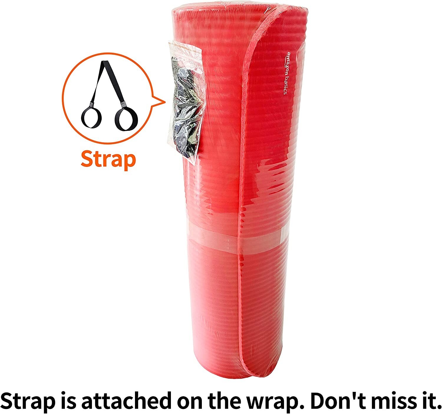 Amazon Basics Extra Thick Exercise Yoga Mat W/ Carrying Strap 74 X 24 X .5 inch
