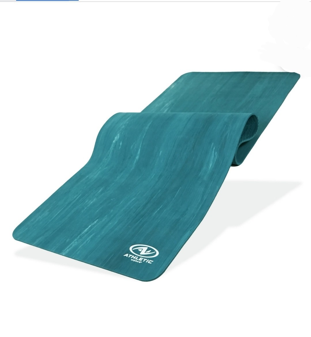 Athletic Works 4mm Rubber Yoga Mat Great Cushioning Side Is A Bit Damaged New