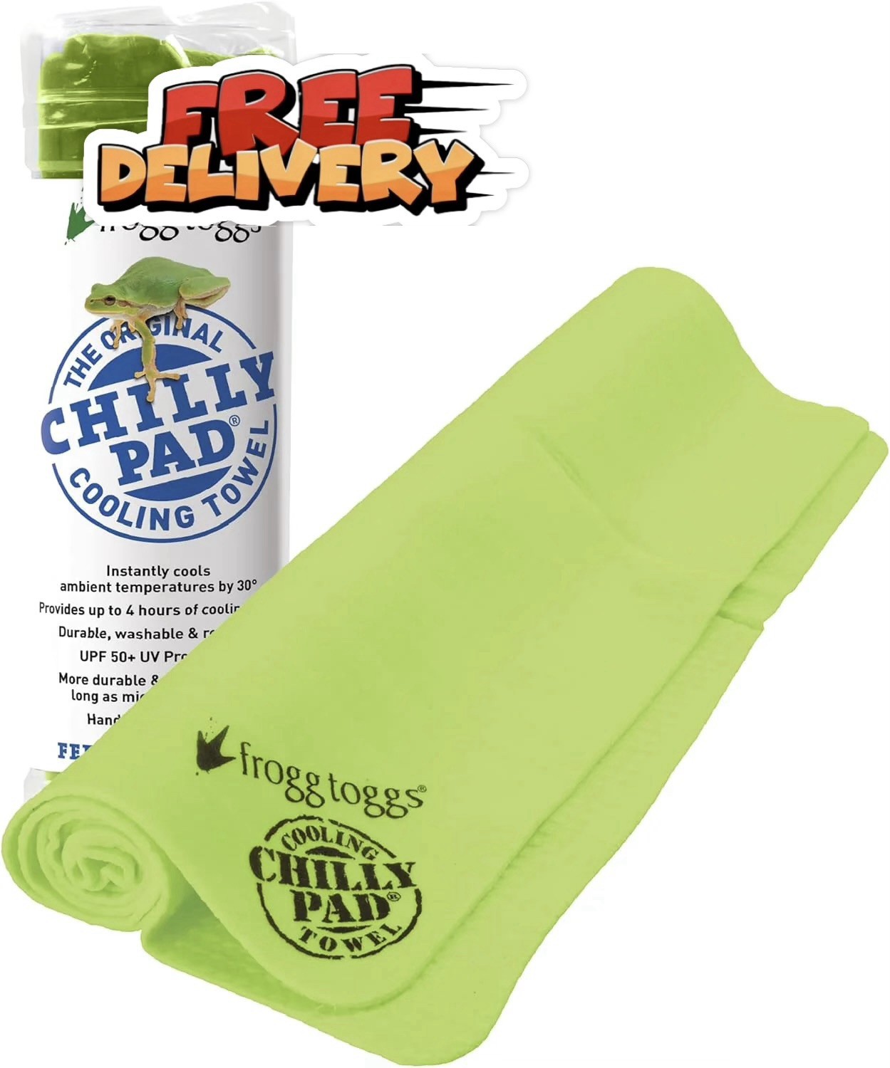 EBAY’S BEST PRICE!! FROGG TOGGS®️ Chilly Pad 33×13 Lime Green