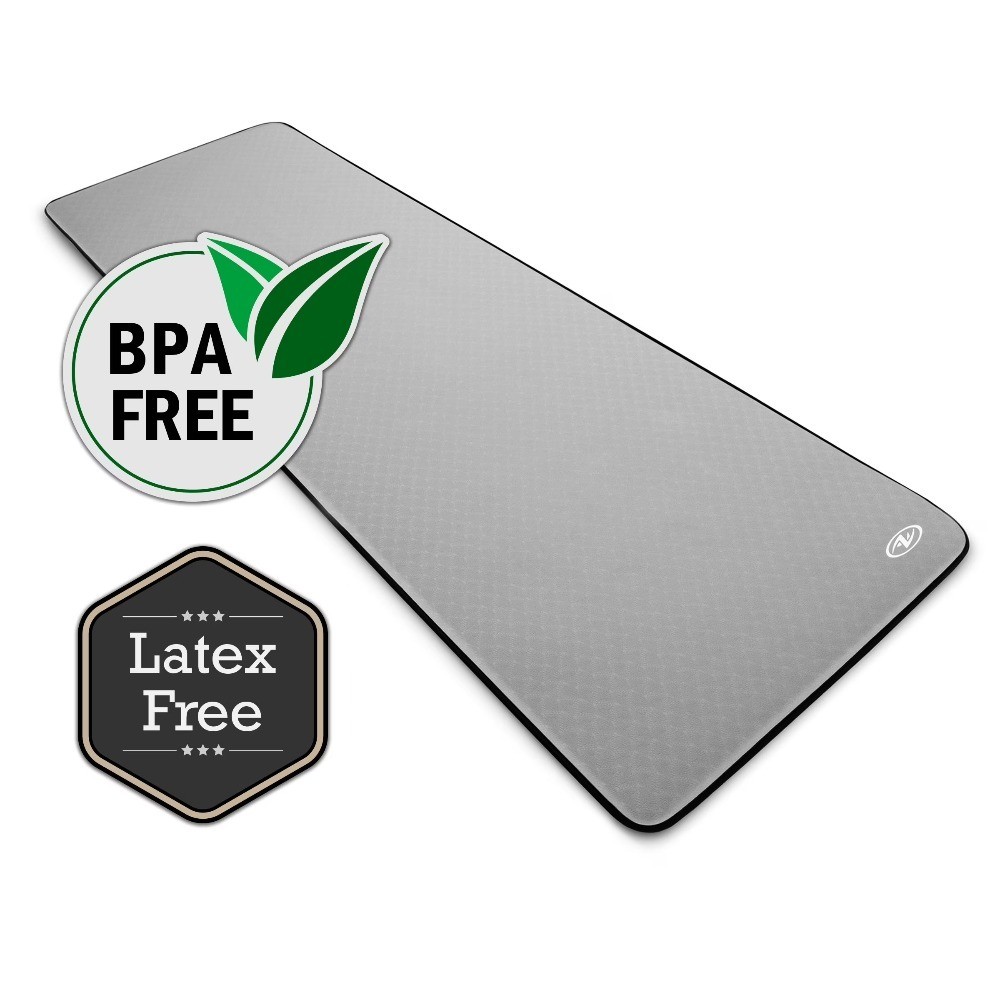 Deluxe High Density Foam Yoga and Fitness Mat, 8mm Thick, 72″ x 24″, 1 Count,