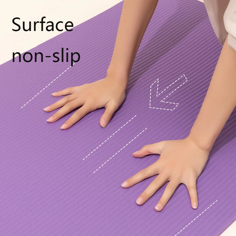 15mm Thick 61x185cm Yoga Mat Gym Exercise Fitness Pilates Workout Non Slip Mat