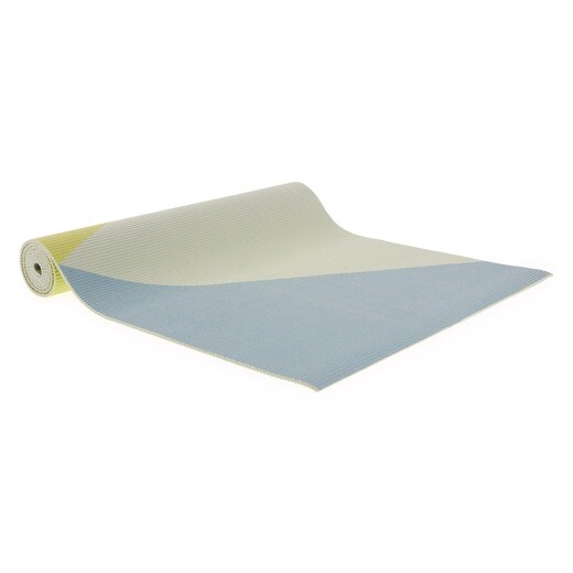 24in. X 68in. Thick Yoga Mat Colorful Design & Matching Yoga Block For Alignment