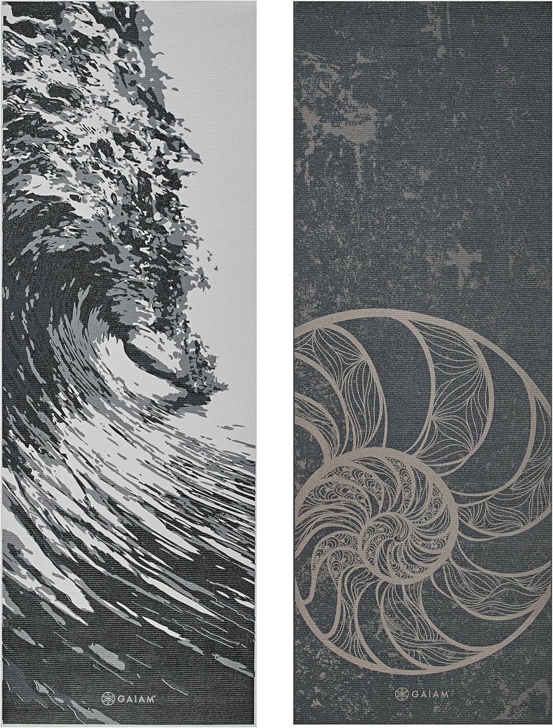 Yoga Mat – Premium 6Mm Print Reversible Extra Thick Non Slip Exercise & Fitne