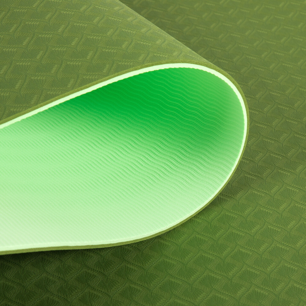 TPE YOGA MAT 6MM DOUBLE COLOR