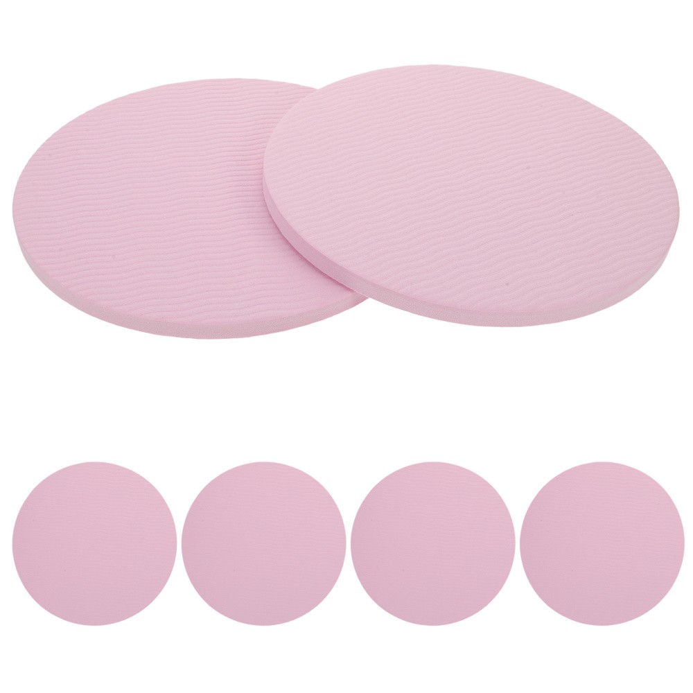 6 Pcs Round Plank Support Pad TPE Yoga Mat Knee Elbow Cushion Non Fitness Mat