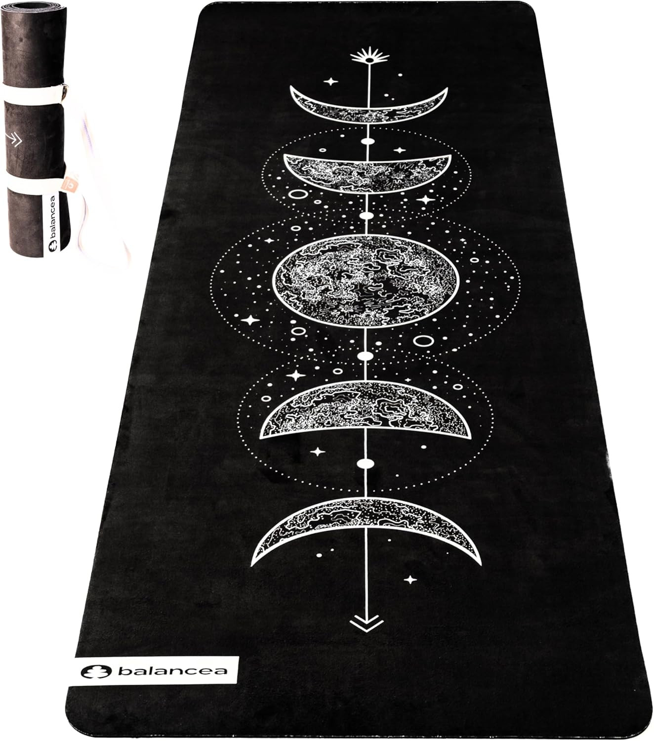 Yoga Mat with Strap 5Mm Non Slip Suede & TPE – Eco-Friendly Fitness & Exercise M