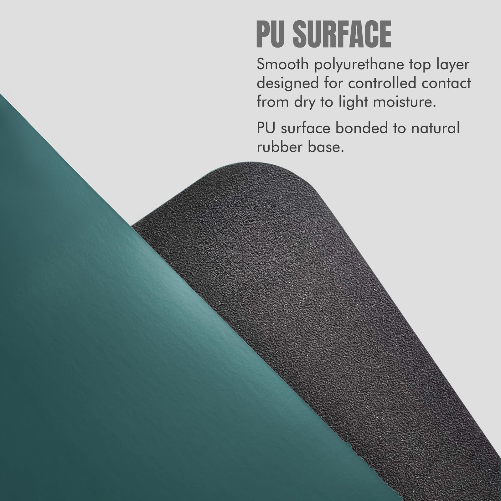 Yoga Mat PU Rubber, Non Slip Yoga Mat for Hot Yoga & Workout, 4mm Thick Natur…