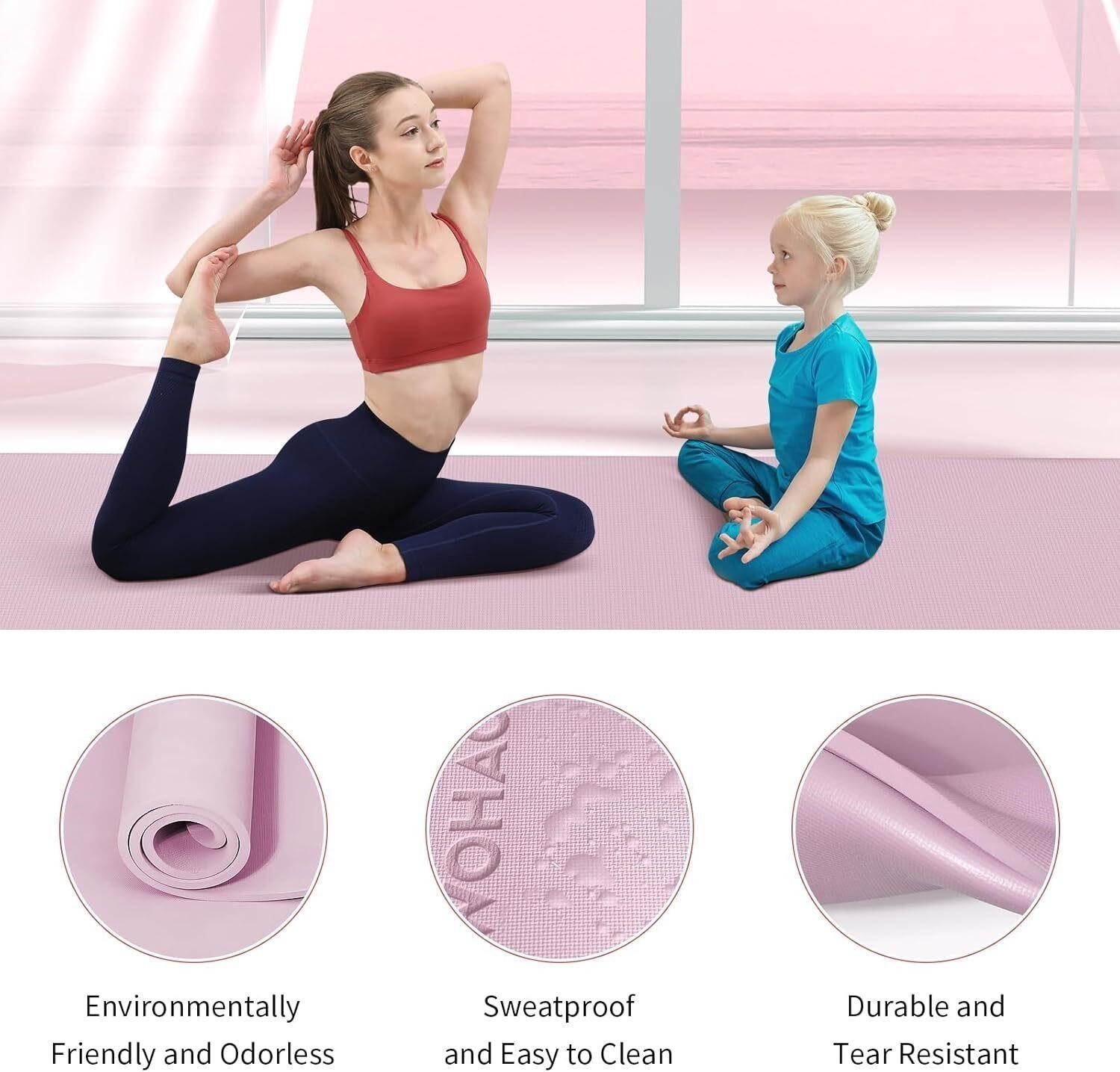 WOHAO 72X32 LAVENDER YOGA MAT