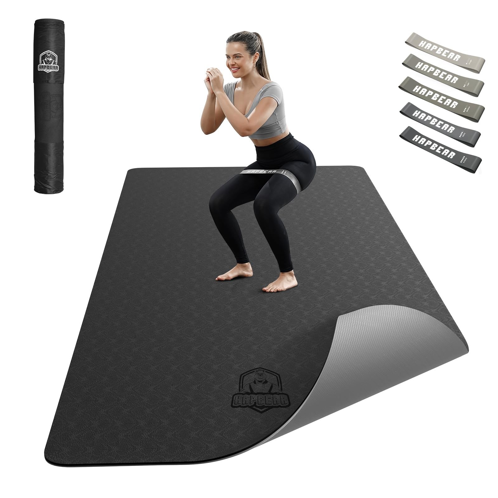 Extra Wide Non-Slip Yoga Mat 72″x36″x6mm – Durable Exercise Mat for Home Workout