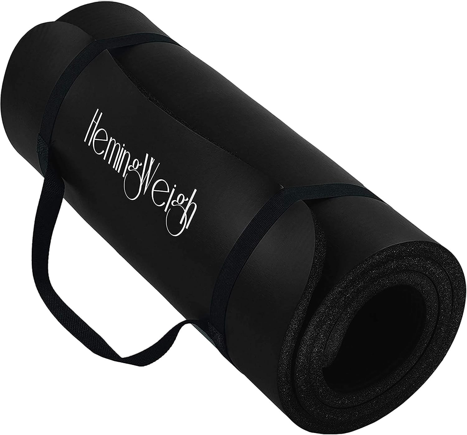 Hemingweigh 1 Inch Extra Thick Non Slip Yoga Mat – Exercise Mats for Home Workou