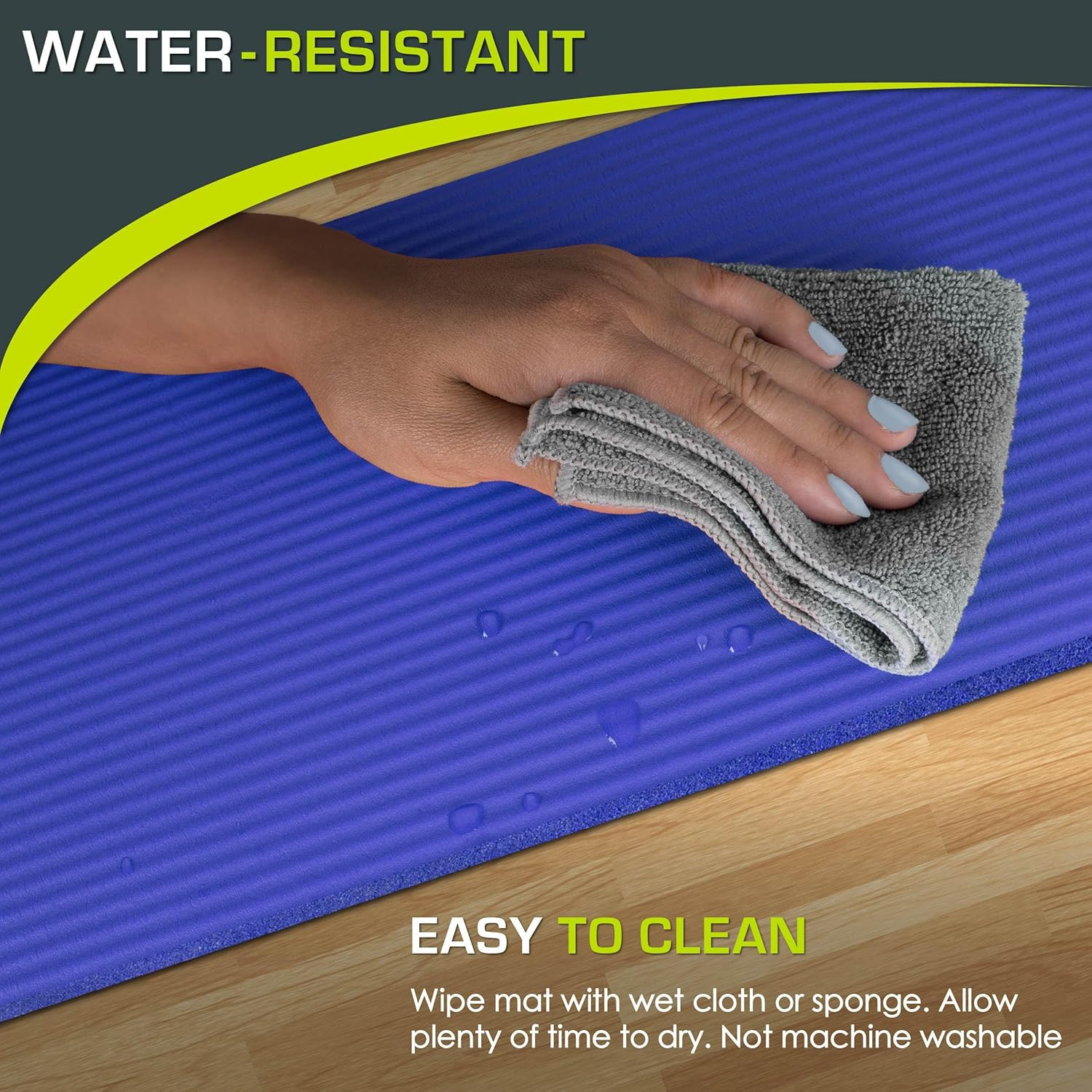 Extra Thick Yoga Knee Pad and Elbow Cushion 15Mm (5/8”) Fits Standard Mats for P