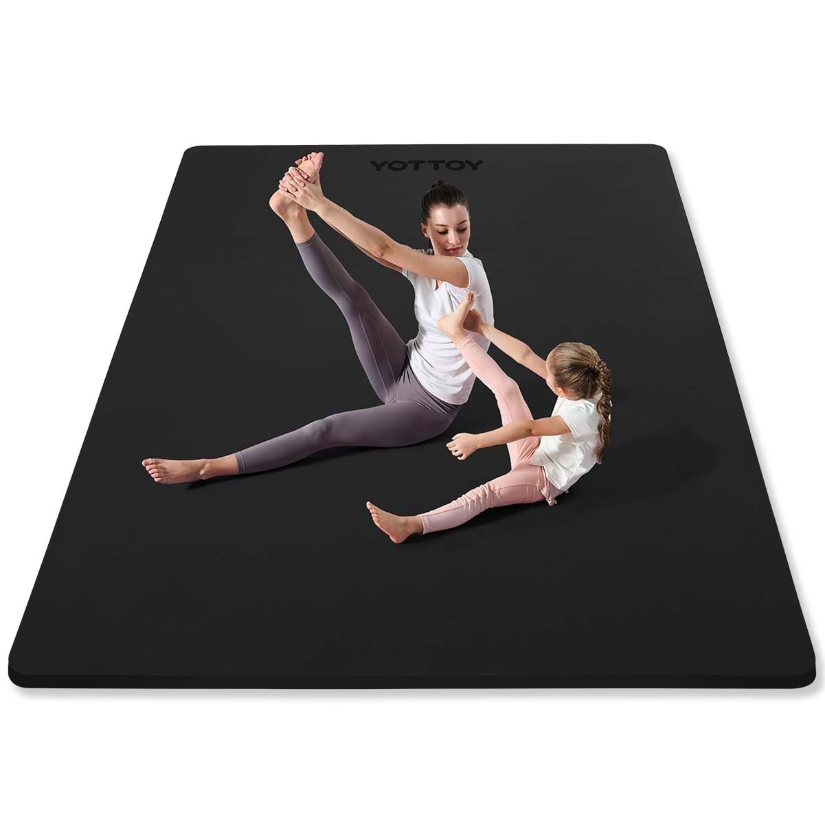 Large Yoga Mat (75 * 52 * 1/2inch),Extra Wide TPE Exercise Mat,Non-Slip Worko…