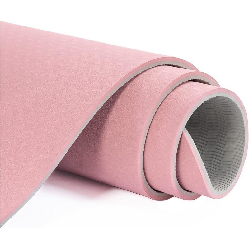 Eco-Friendly TPE Yoga Mat Double Non-Slip Design W/ Carry Strap & Storage Bag US