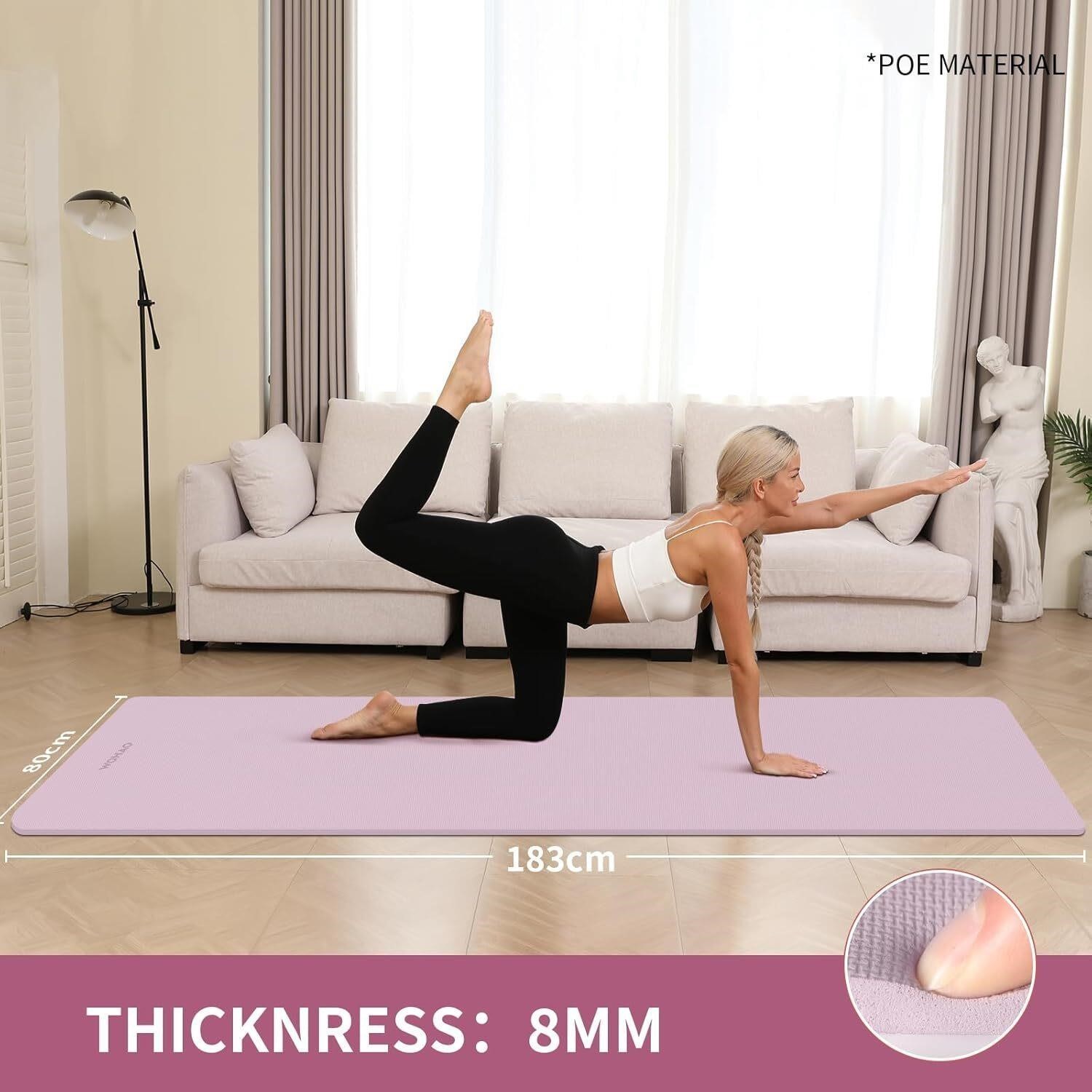 WOHAO 72X32 LAVENDER YOGA MAT