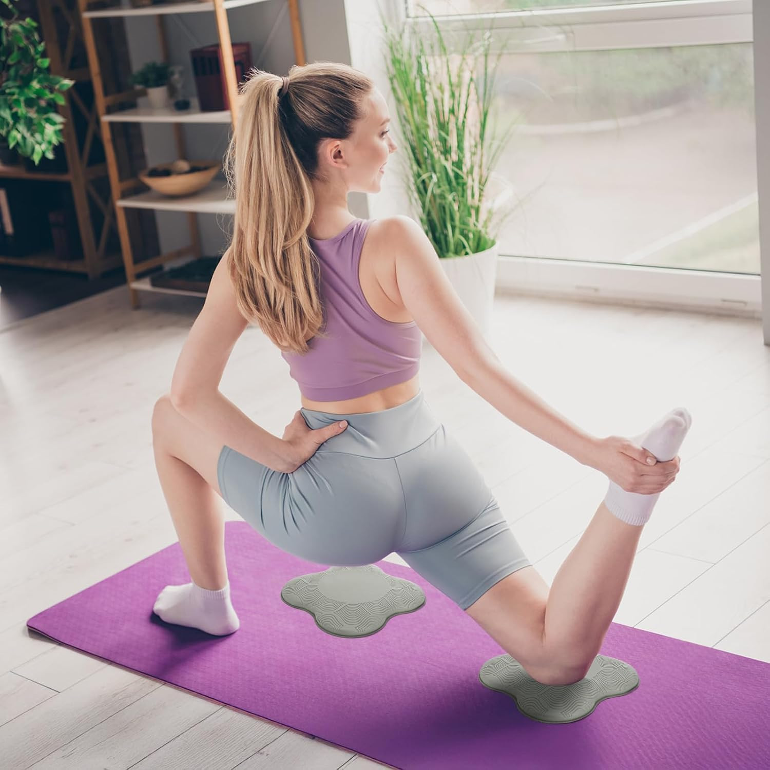 6 Pack Yoga Knee Pads, Pilates Knee Pad Cushion Extra Thick Foam for Knees Elbow