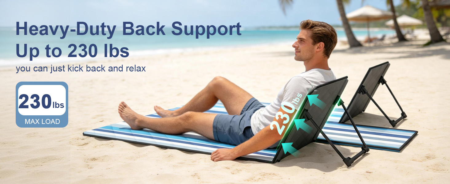 2 in 1 Backrest Chair Picnic Blanket,Light Weight Camping Outdoor Foldable Lazy