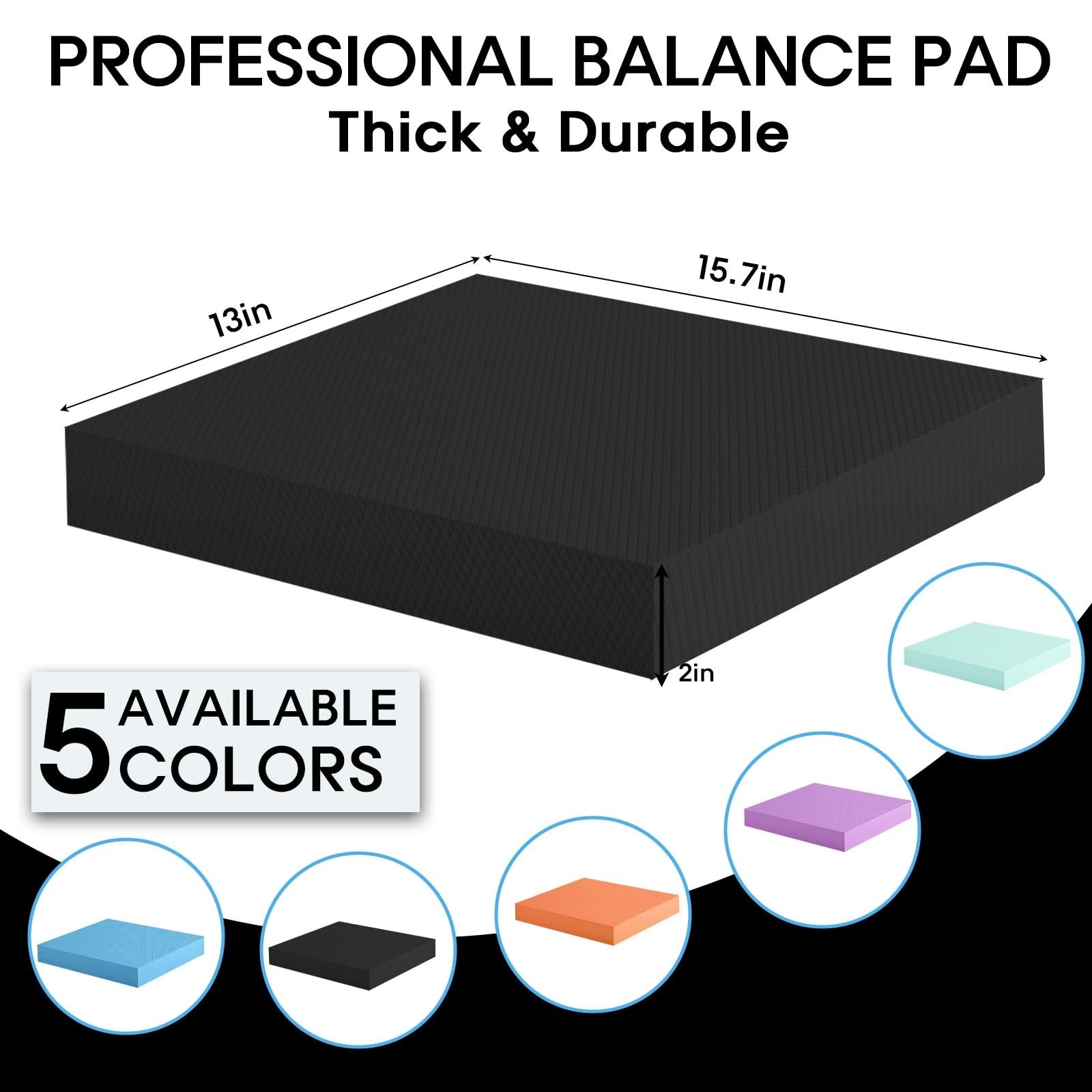 Balance Pad – Stability Trainer for Balance, Stretching, Physical Therapy,