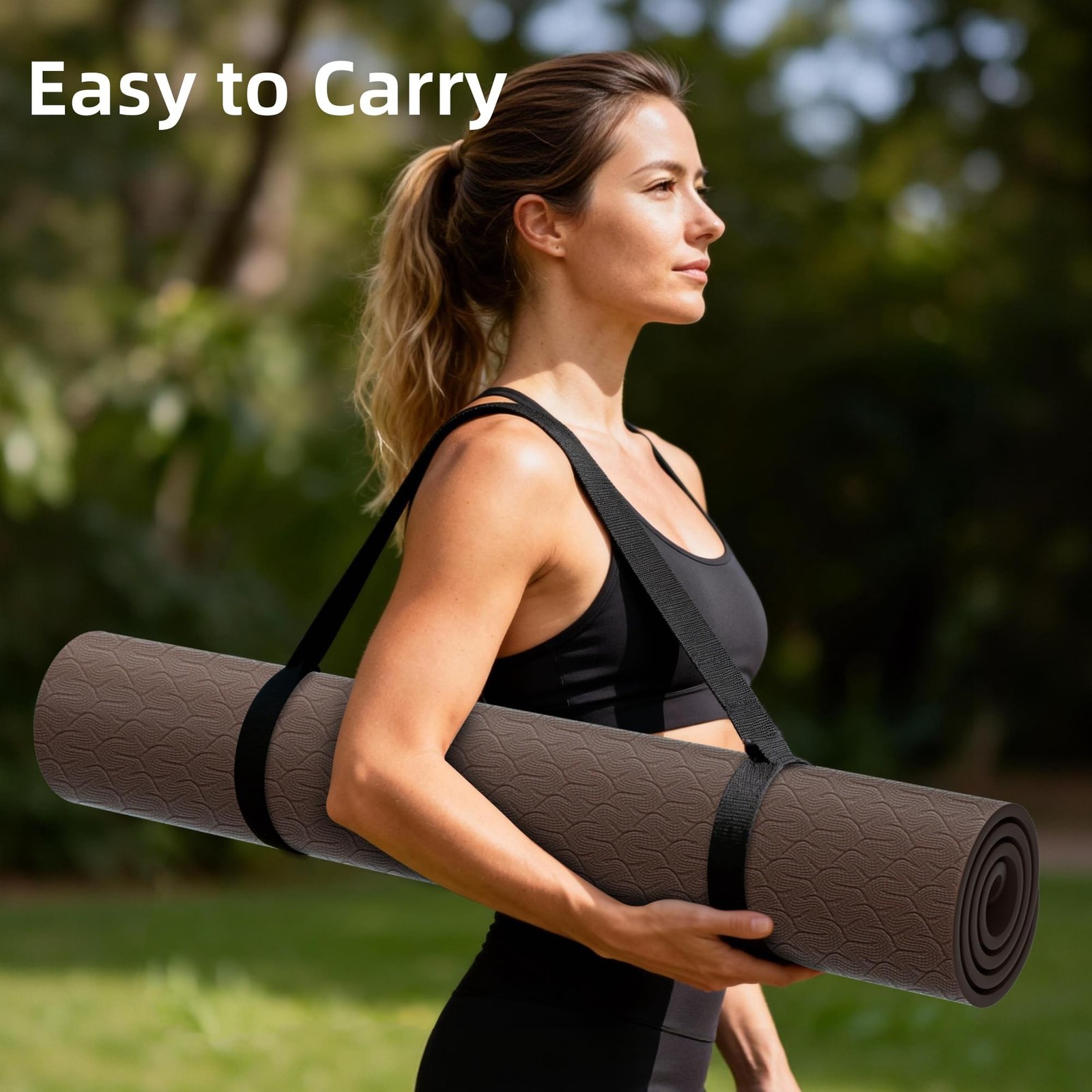Extra Wide Yoga Mat, 72″x40″x0.4″Thick, Large Exercise Mat, Oversized Non Sli…