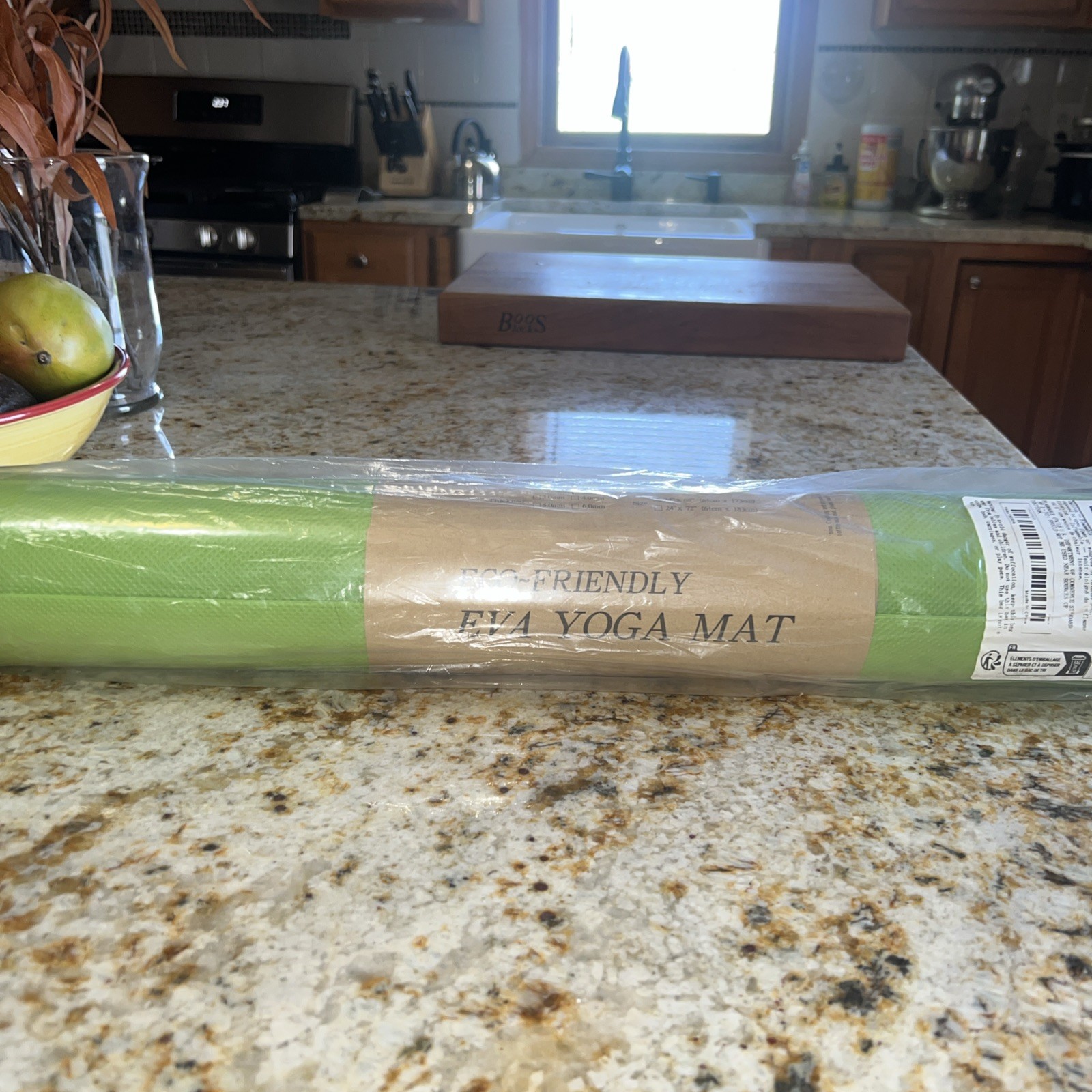 Eva Yoga Mat Eco Friendly-Lime Green