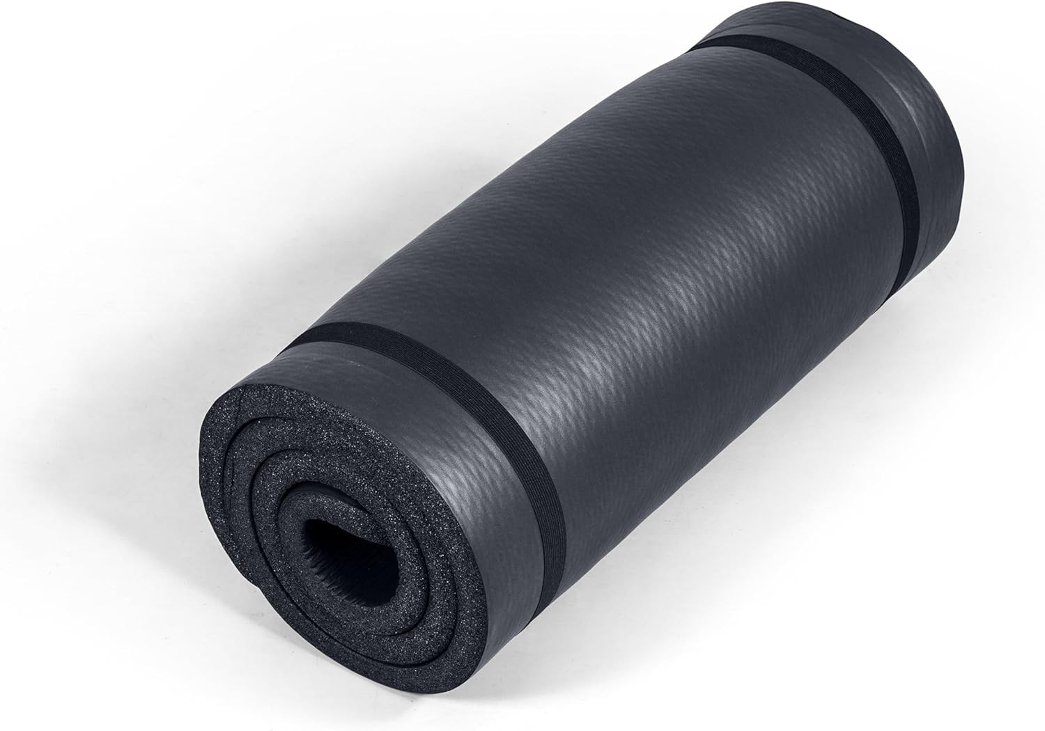 1-Inch Thick Yoga Mat | High-Density, Non-Slip Exercise Mat with Carrying Strap
