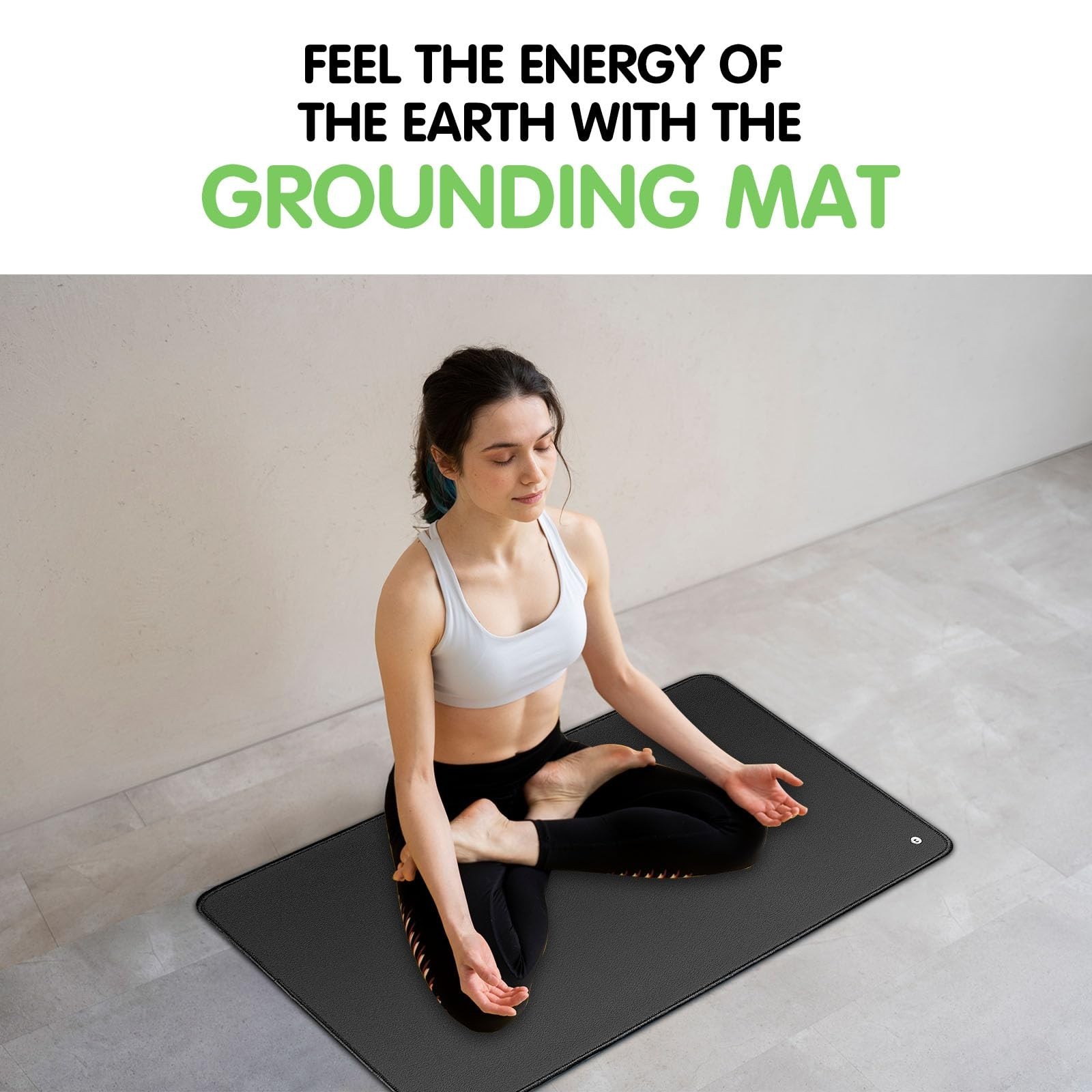 Grounding Mat 40X90CM USA Earthing Pad for Relieving Stress Anxiety Inflammation