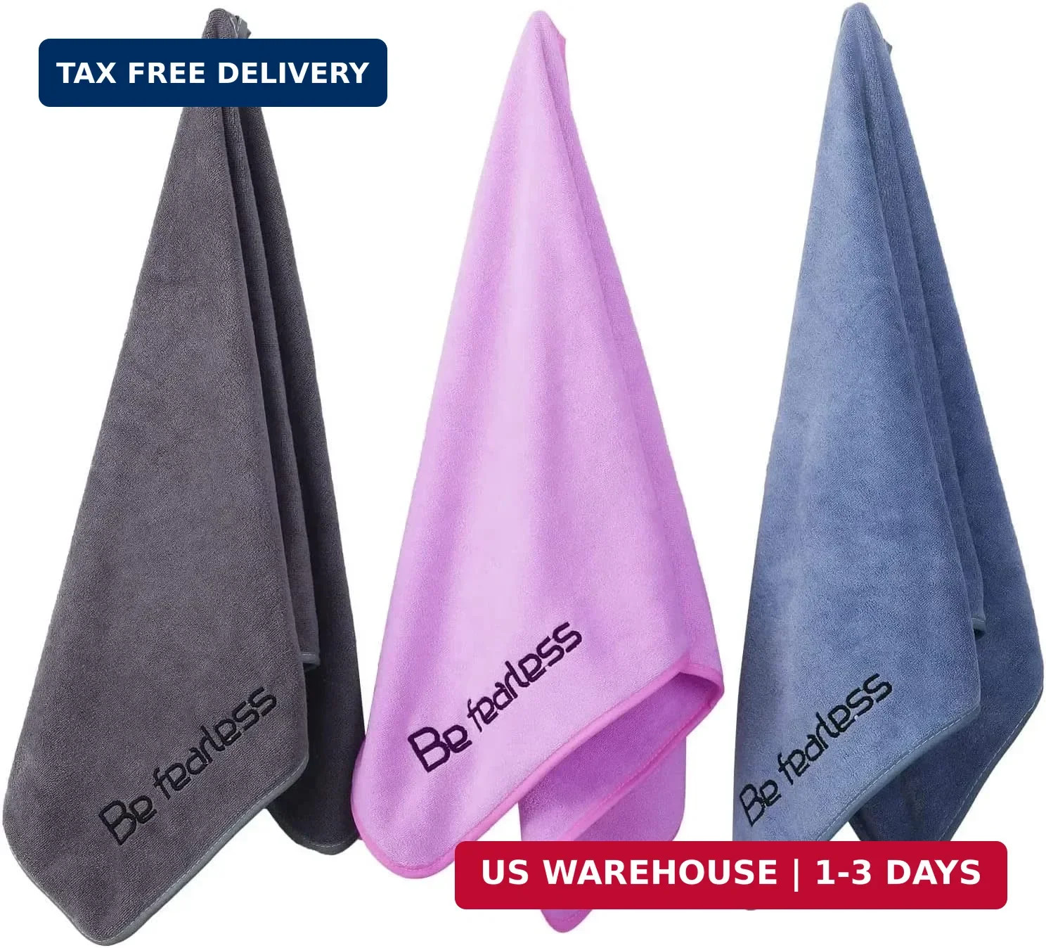 Microfiber Gym Towels Bigger Size Super Soft for Exercise Fitness, Sports, Worko