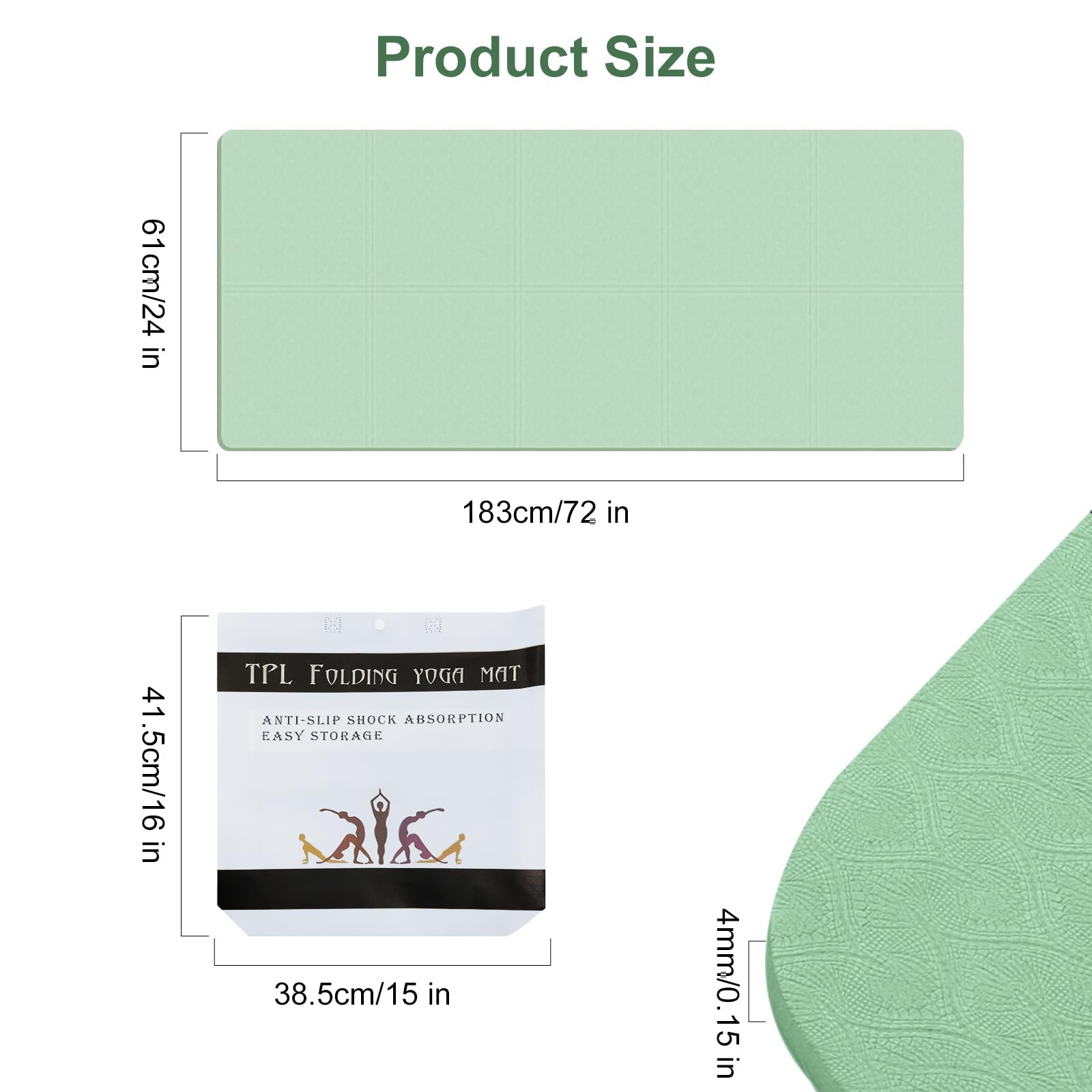 Gymnastics Mat, Yoga Mat Non Slip, Yoga Mat, Sports Mat, Fitness Mat, Gy…