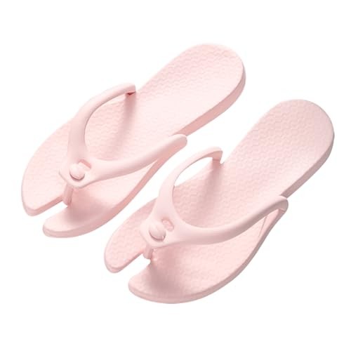 Travel Slippers Foldable Shower Shoes Portable Hotel 8.5-9 Women/7-7.5 Men Pink