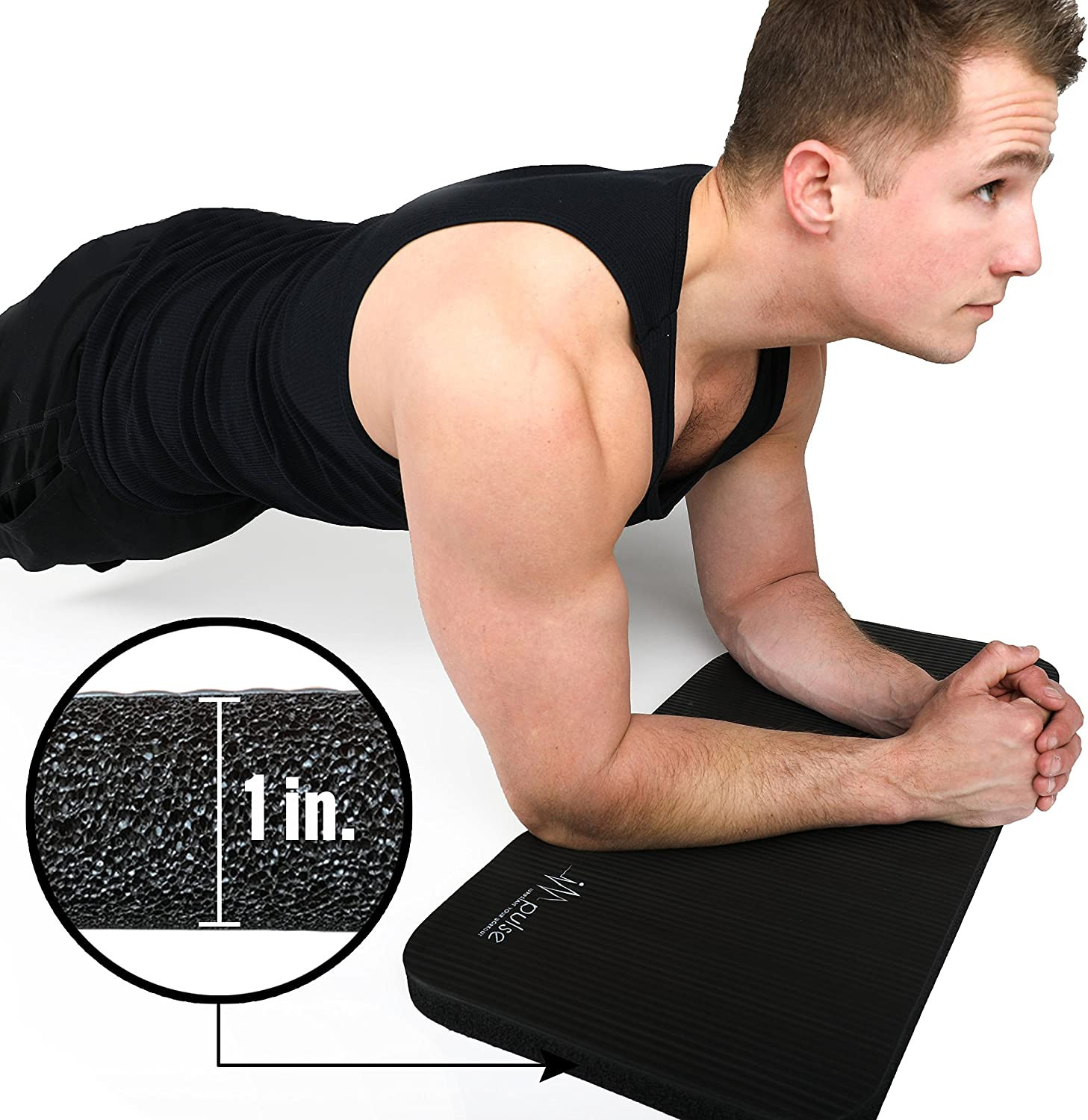 Impulse Fitness Knee Mat – Extra Thick 1″ Pad for Kneeling Portable Exercise Mat