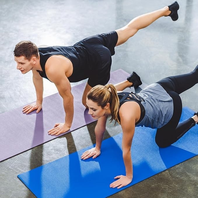 Twelve 3 mm Yoga Mat Bulk, Non Slip Exercise Workout Fitness Pads