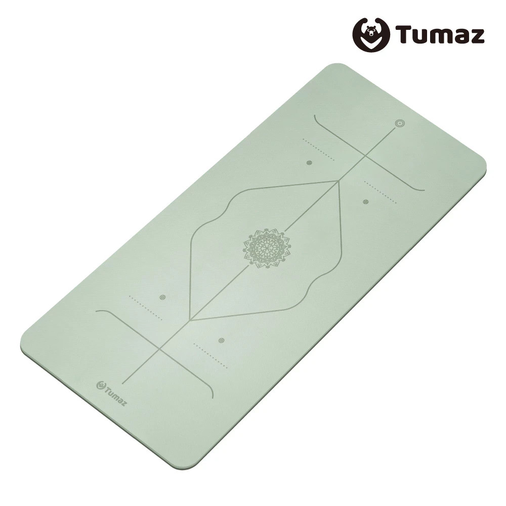 New Tumaz 6mm TPE 月熊 雙色瑜珈墊(贈背帶&網袋) 台灣設計 Tumaz Yoga Mat 183 x 90 x 0.6 CM – Green