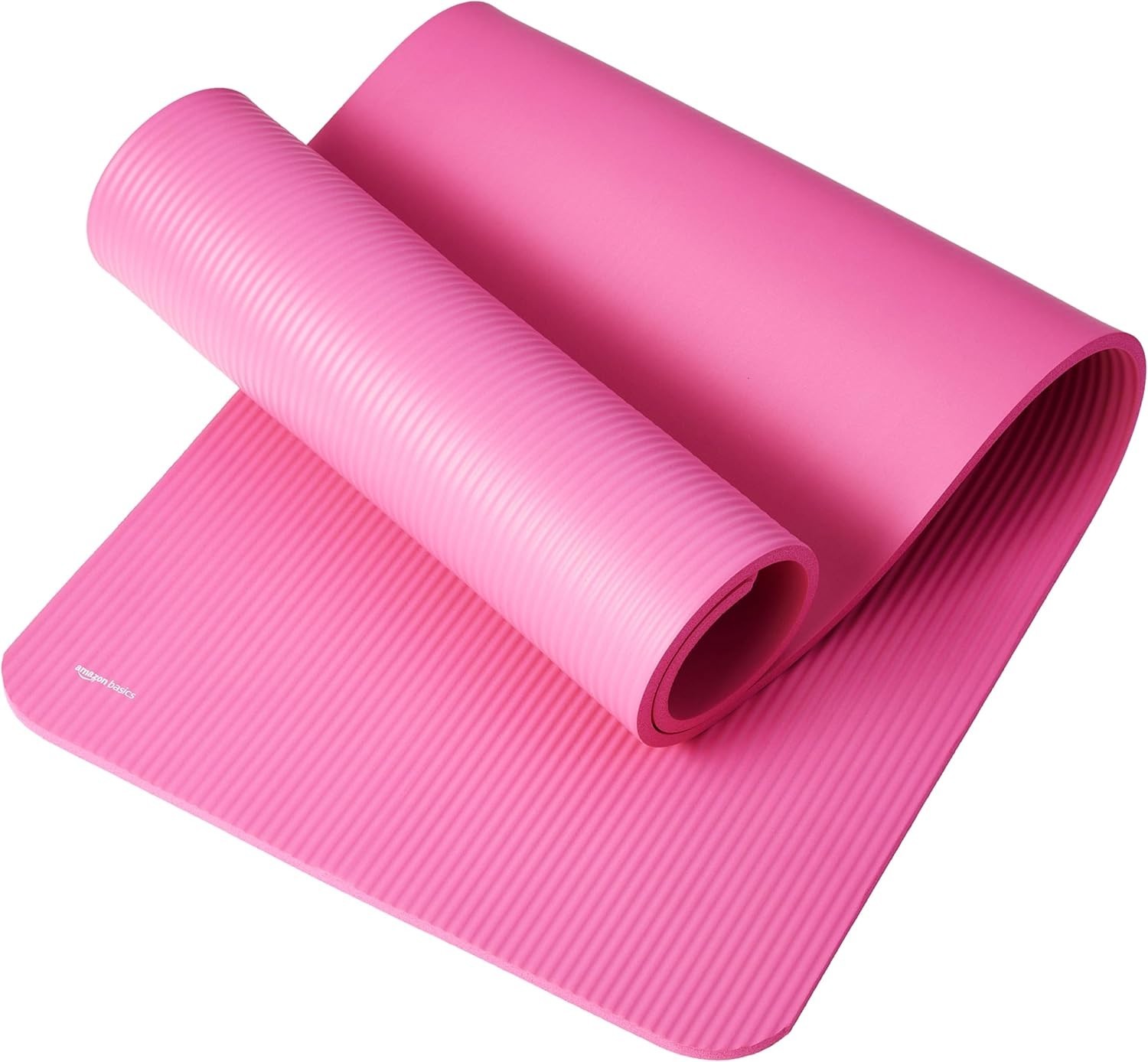 Durable Foam Exercise Mat – Extra Thick Pink Yoga Mat with Carrying Strap