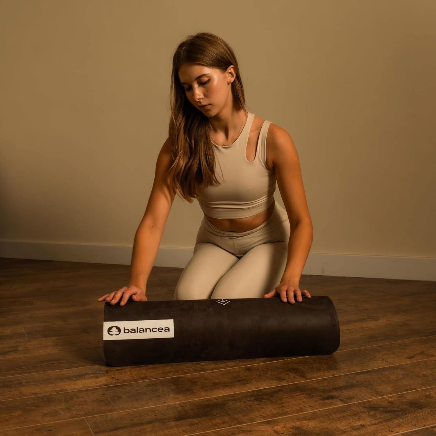 Yoga Mat with Strap 5Mm Non Slip Suede & TPE – Eco-Friendly Fitness & Exercise M